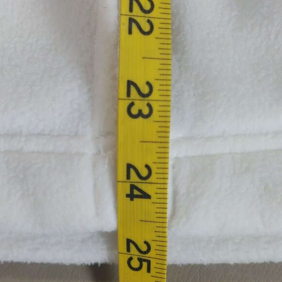 Columbia Jacket Coat White Full Zip Fleece Size Large Pocket Soft Warm Outerwear - Picture 9 of 11